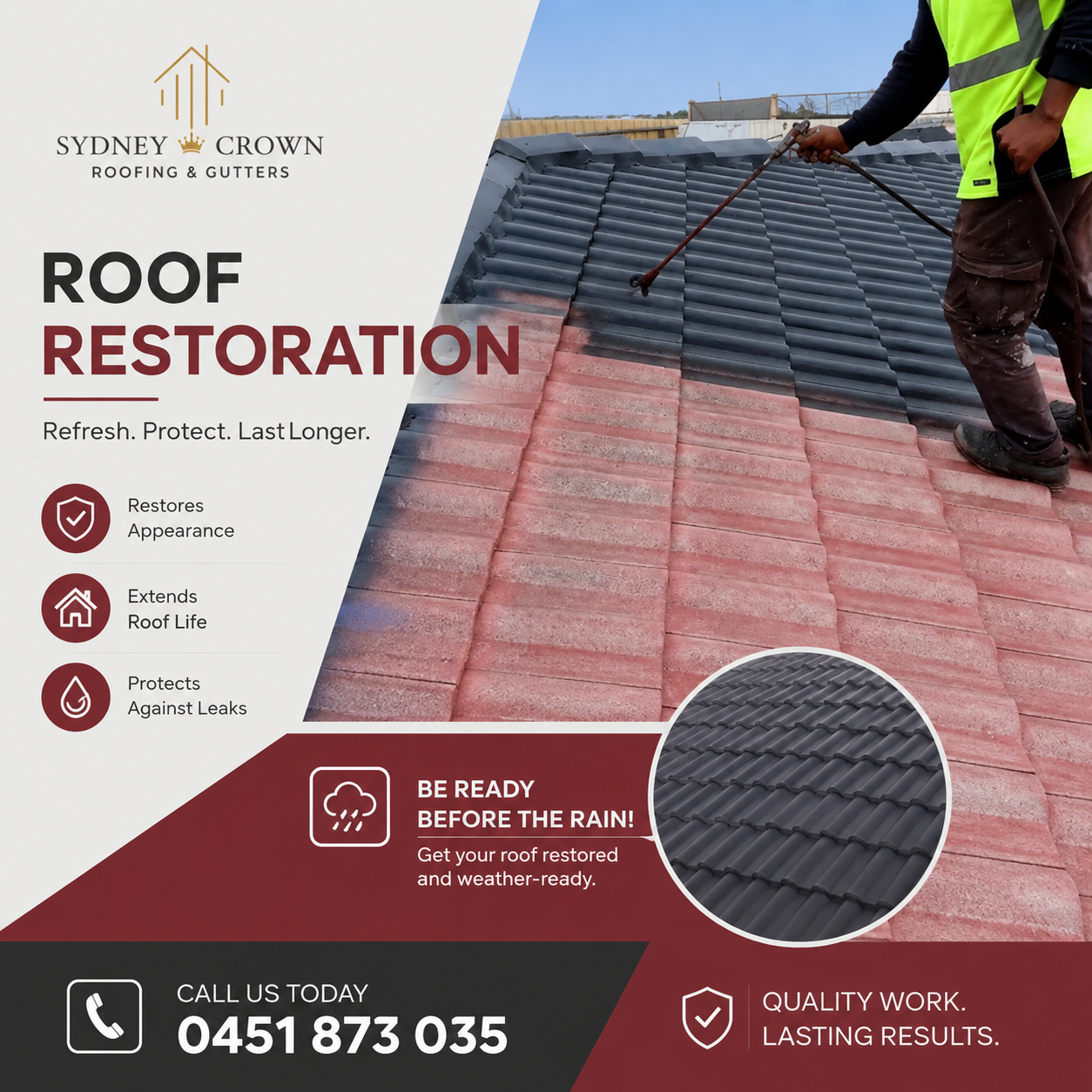 Roof Restoration in Glenfield Sydney | Sydney Crown Roofing
